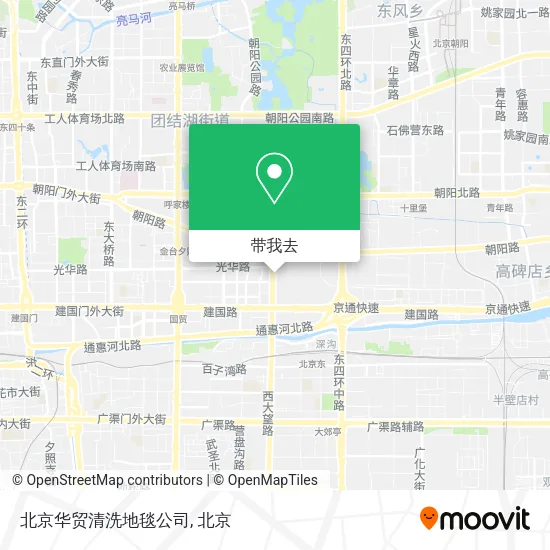 北京华贸清洗地毯公司地图