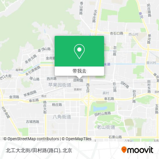 北工大北街/田村路(路口)地图