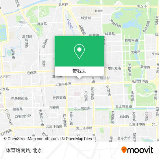 体育馆南路地图