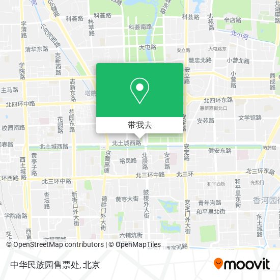 中华民族园售票处地图