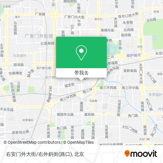 右安门外大街/右外斜街(路口)地图
