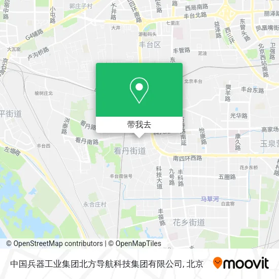 中国兵器工业集团北方导航科技集团有限公司地图