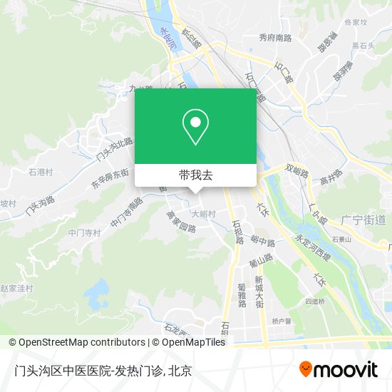 门头沟区中医医院-发热门诊地图