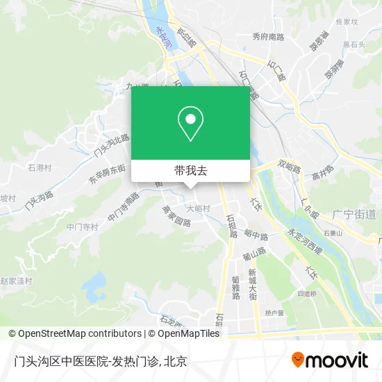 门头沟区中医医院-发热门诊地图
