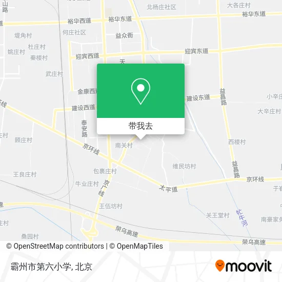 霸州市第六小学地图