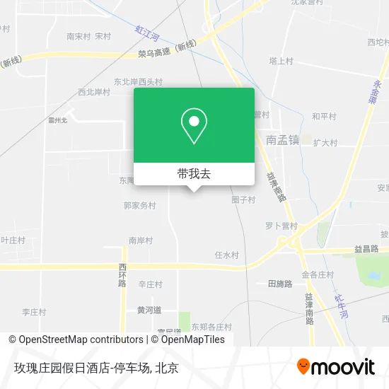 玫瑰庄园假日酒店-停车场地图
