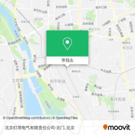 北京灯塔电气有限责任公司-北门地图