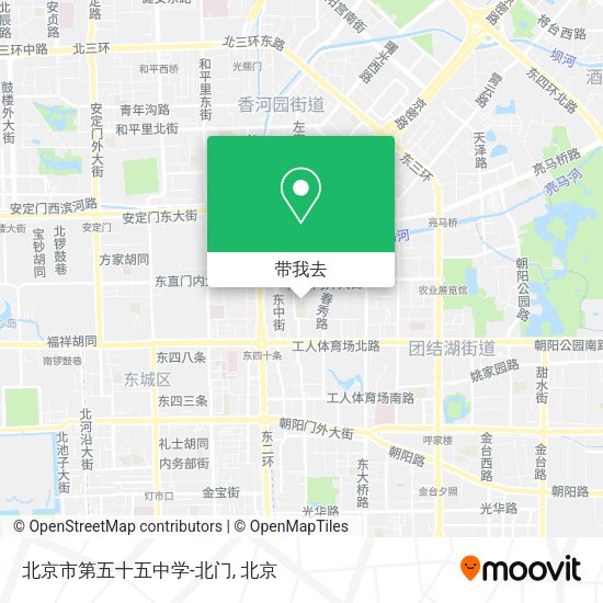 北京市第五十五中学-北门地图