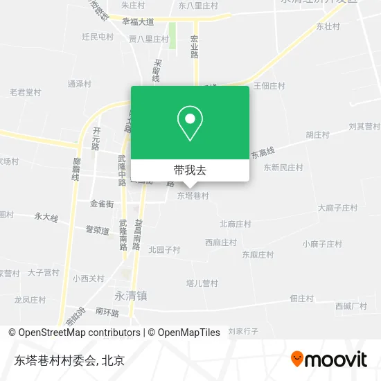 东塔巷村村委会地图
