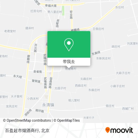 百盈超市烟酒商行地图
