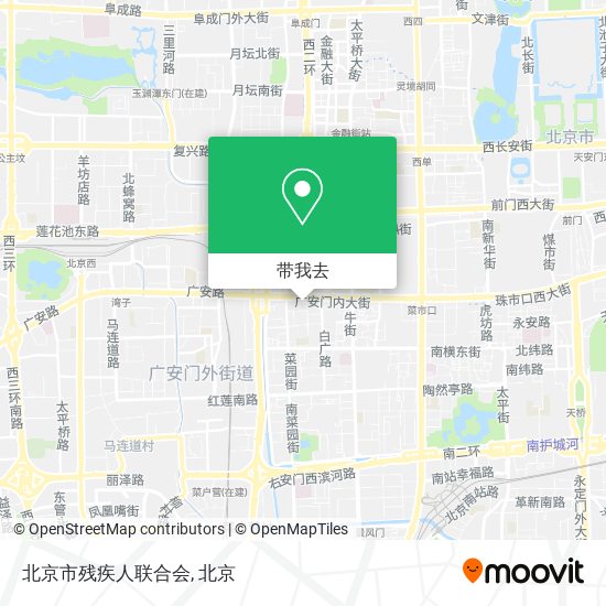 北京市残疾人联合会地图