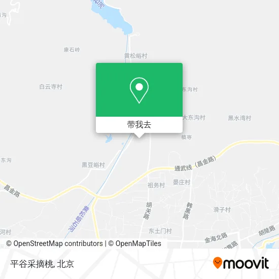 平谷采摘桃地图