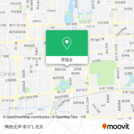 陶然北岸-东1门地图