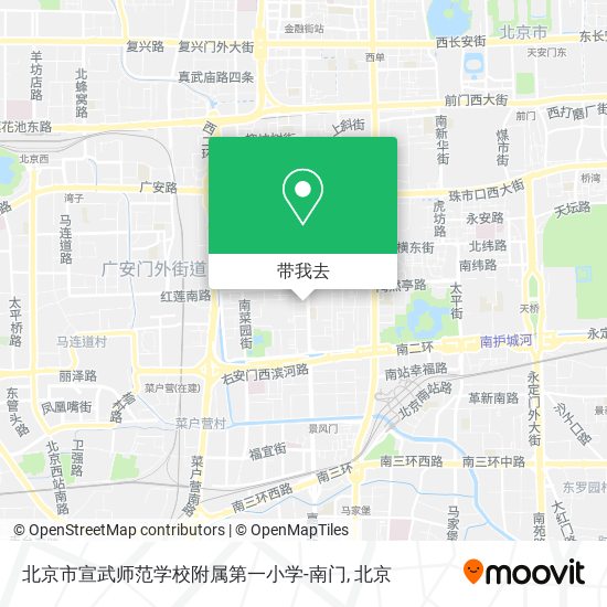 北京市宣武师范学校附属第一小学-南门地图