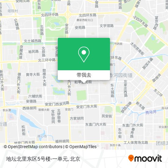 地坛北里东区5号楼-一单元地图