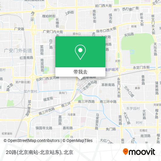 20路(北京南站-北京站东)地图