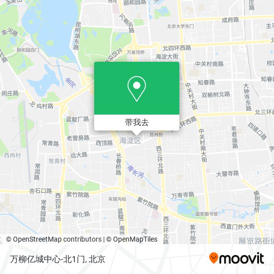 万柳亿城中心-北1门地图