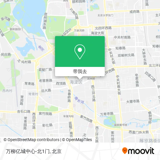 万柳亿城中心-北1门地图
