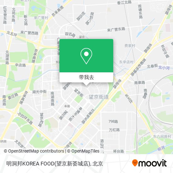 明洞邦KOREA FOOD(望京新荟城店)地图