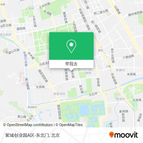 紫城创业园A区-东北门地图