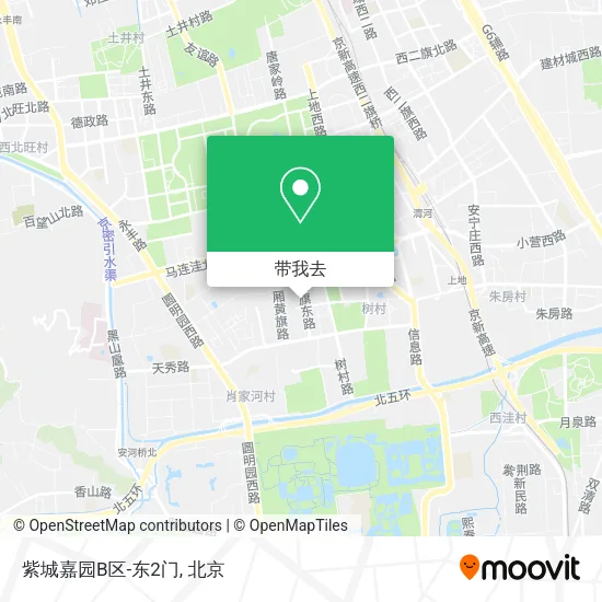 紫城嘉园B区-东2门地图