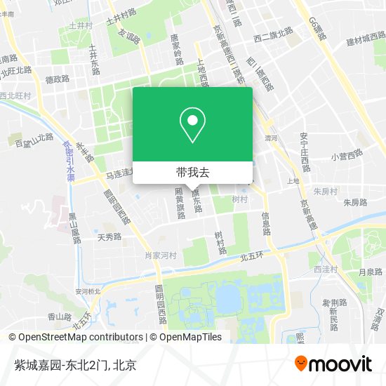 紫城嘉园-东北2门地图