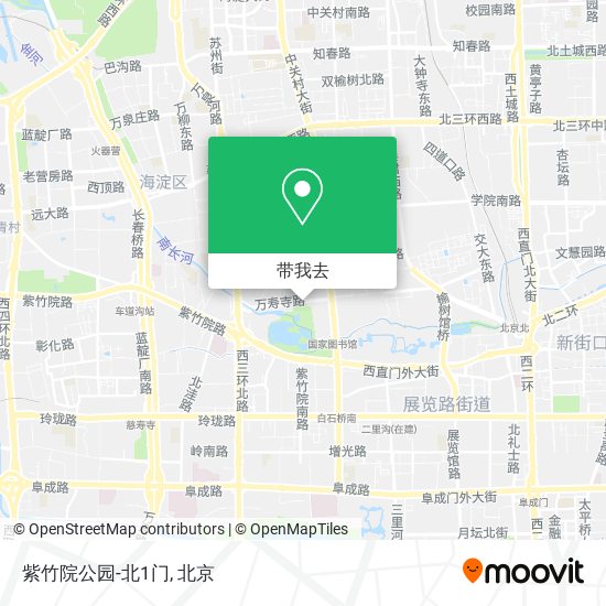 紫竹院公园-北1门地图