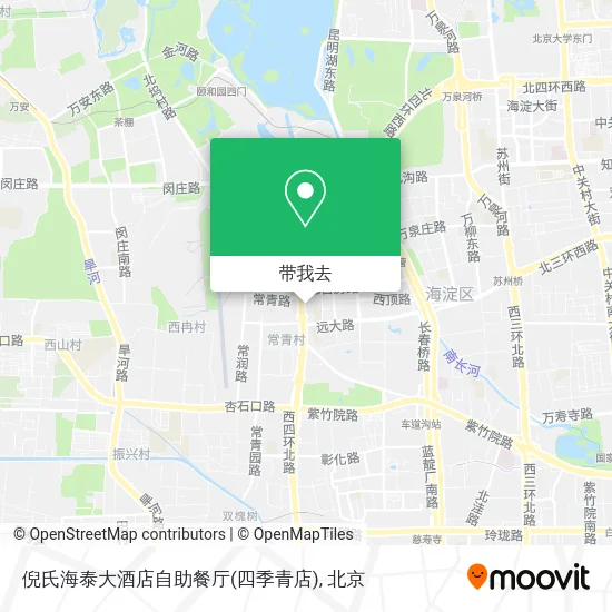 倪氏海泰大酒店自助餐厅(四季青店)地图