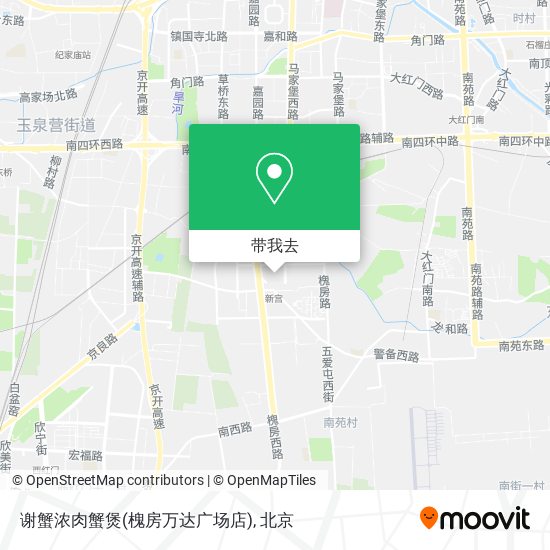 谢蟹浓肉蟹煲(槐房万达广场店)地图