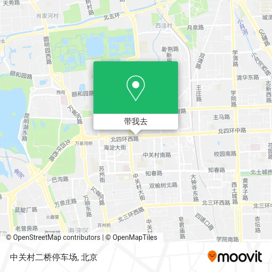 中关村二桥停车场地图