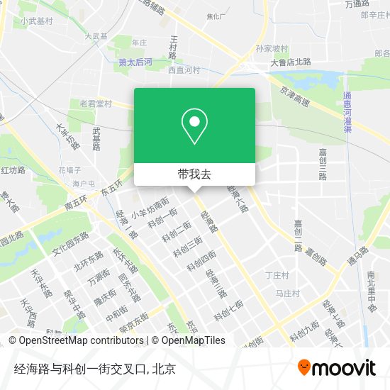 经海路与科创一街交叉口地图
