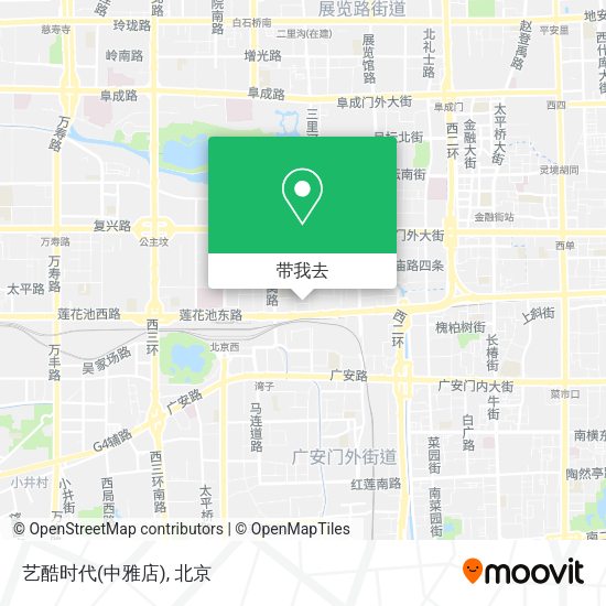 艺酷时代(中雅店)地图