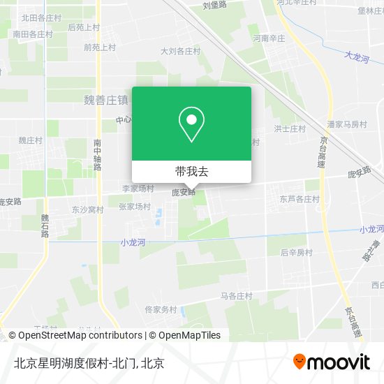 北京星明湖度假村-北门地图