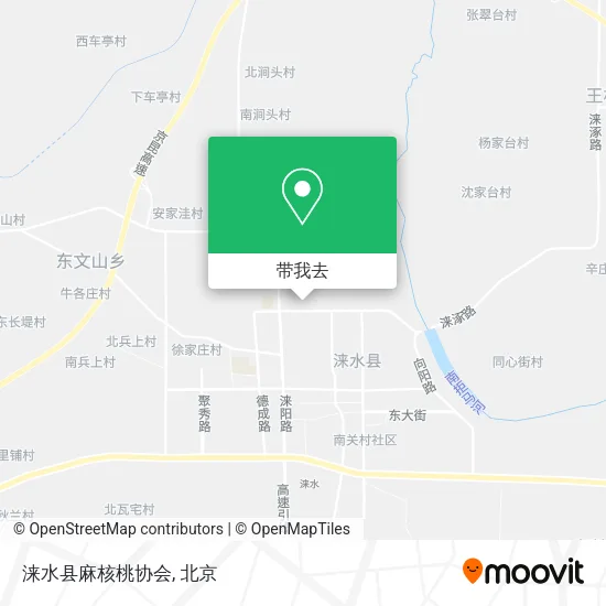 涞水县麻核桃协会地图