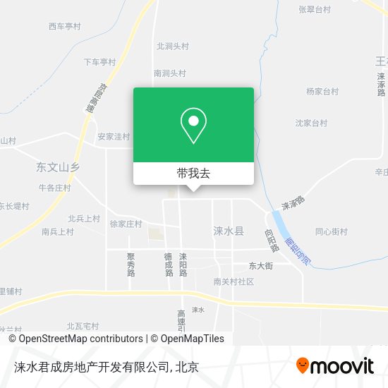 涞水君成房地产开发有限公司地图