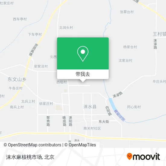涞水麻核桃市场地图