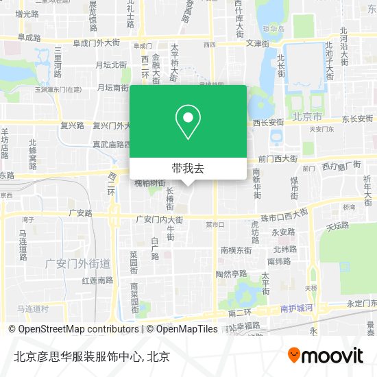 北京彦思华服装服饰中心地图