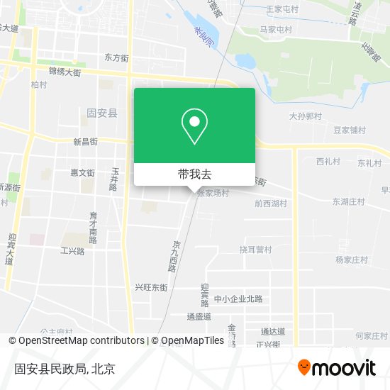 固安县民政局地图