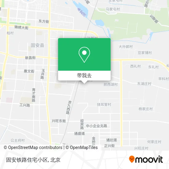 固安铁路住宅小区地图