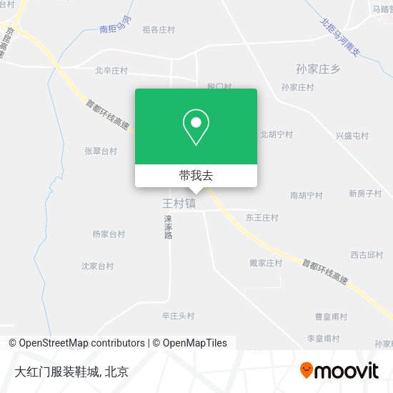 大红门服装鞋城地图
