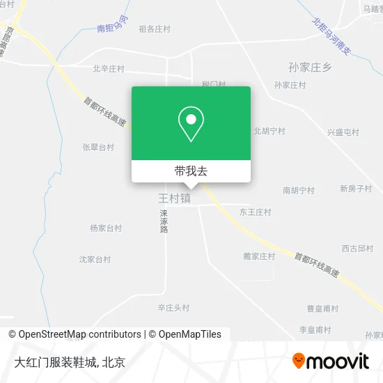 大红门服装鞋城地图