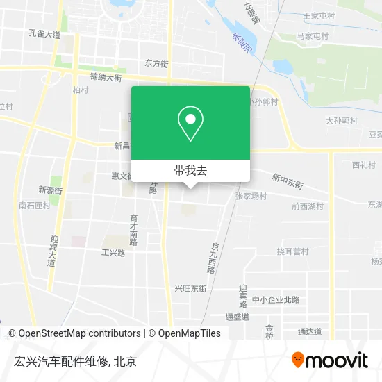 宏兴汽车配件维修地图