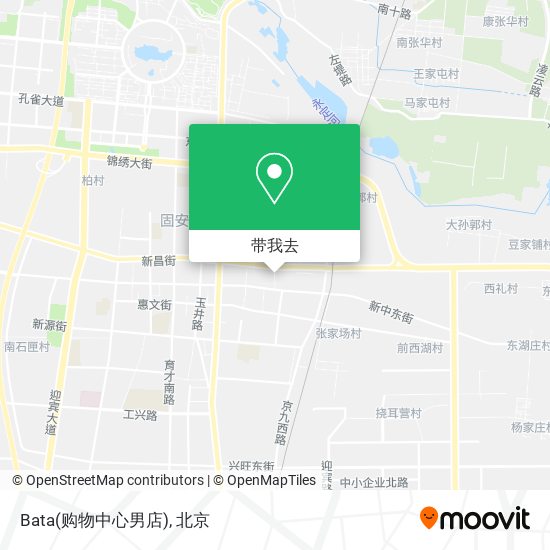 Bata(购物中心男店)地图