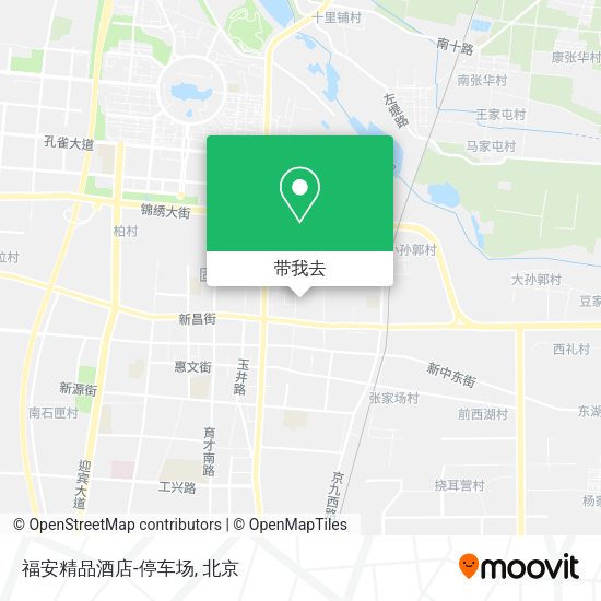 福安精品酒店-停车场地图