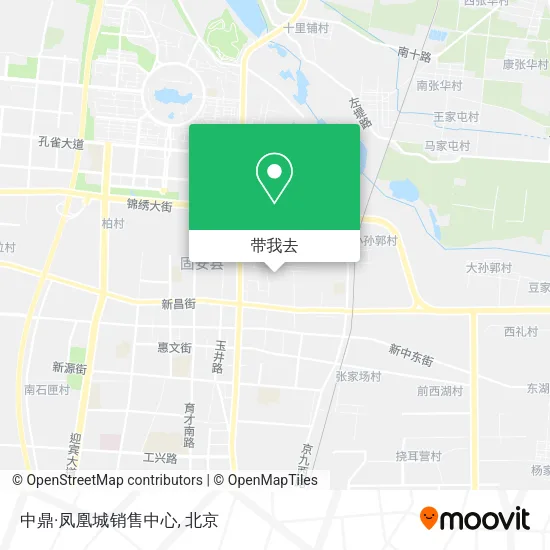 中鼎·凤凰城销售中心地图