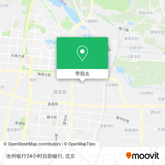 沧州银行24小时自助银行地图