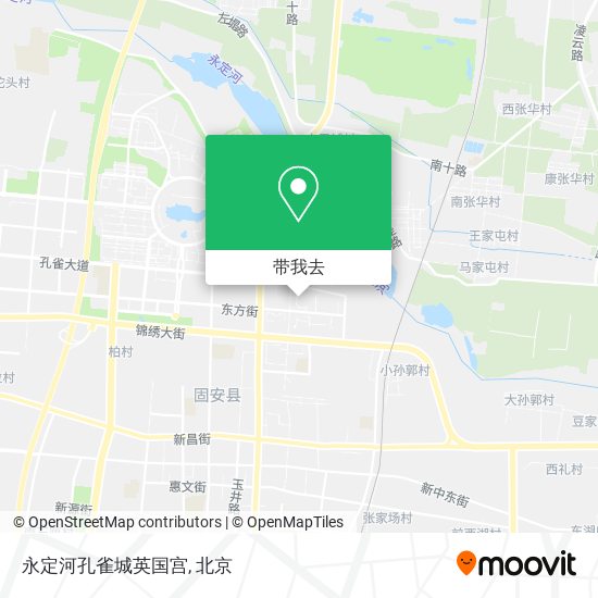 永定河孔雀城英国宫地图