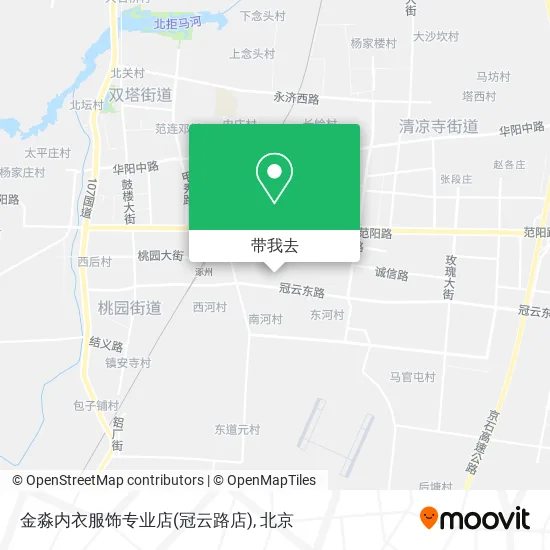 金淼内衣服饰专业店(冠云路店)地图