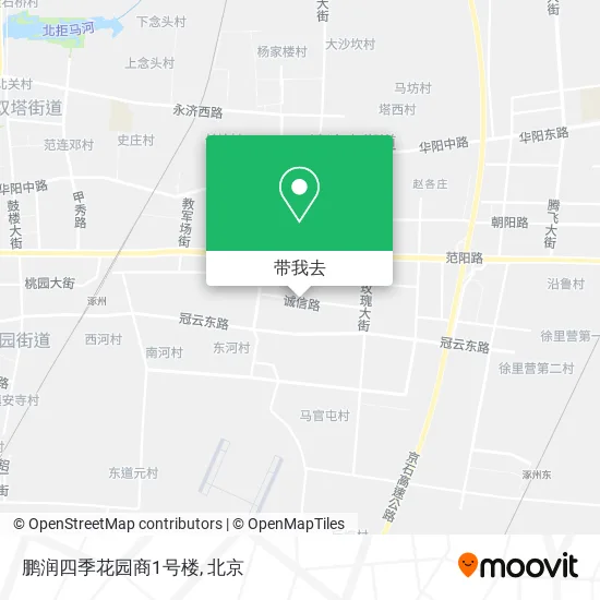 鹏润四季花园商1号楼地图