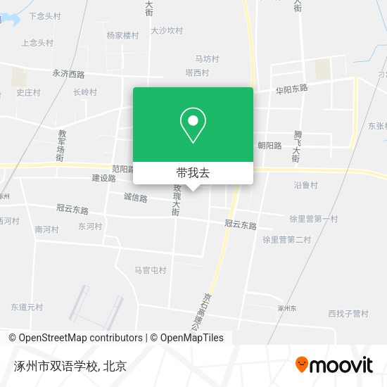 涿州市双语学校地图